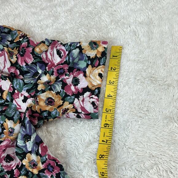 Vintage 90s Paris Sport Club flirty floral button down dress, size 7 - Picture 8 of 10